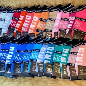 Random Color Lot x15 - VS PINK Logo Cotton Socks